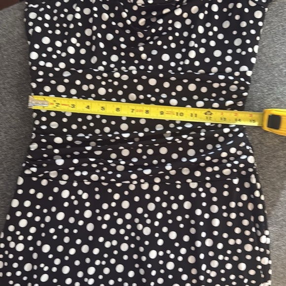 Jessica Polka Dot Classic Black and White Midi Dress. Size Small. - Picture 10 of 10